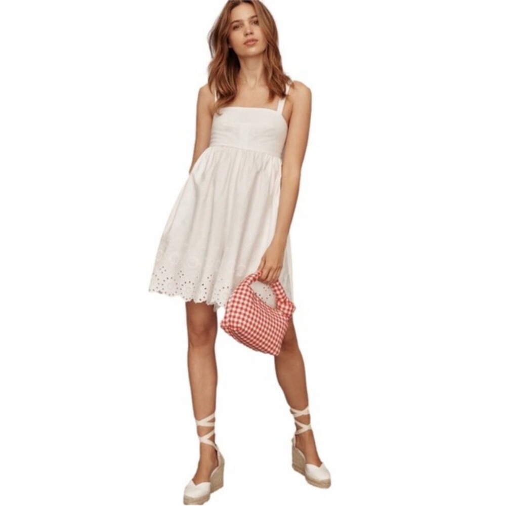 Maeve by Anthropologie White Eyelet Romper